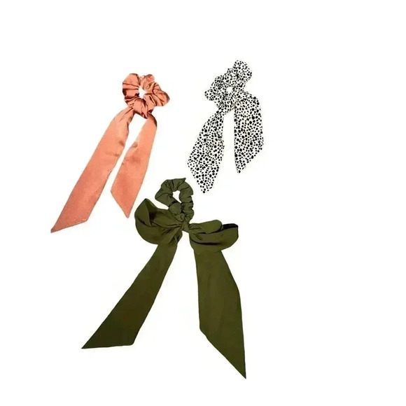 Elastic Hair Bands 3 Pieces Hair Scrunchies Pre-Loved Great Condition - Picture 5 of 5